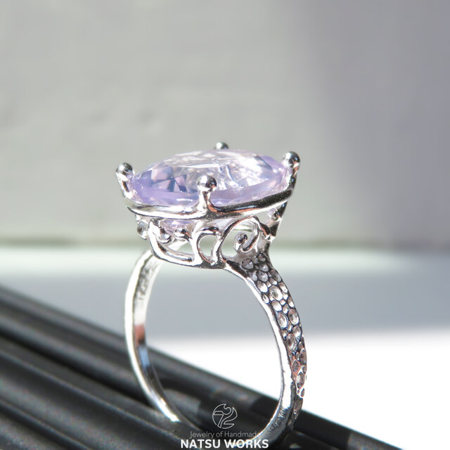 ラベンダー クォーツ リング / Lavender Quartz Ring | iichi
