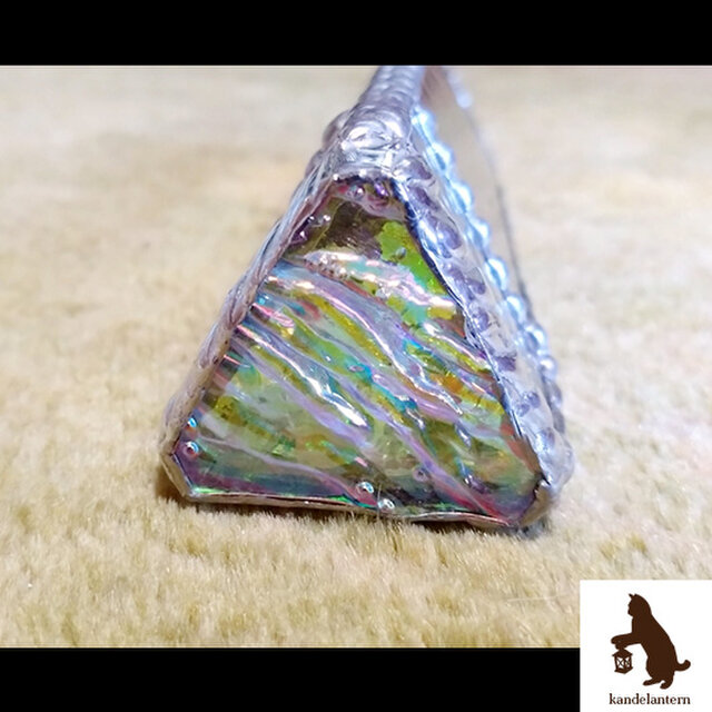 【Sankyo】ステンドグラスタイプ『オルゴール付き大型万華鏡』☆全長30cm☆ ステンドグラス 星のオーナメント（小）ストライプ サン