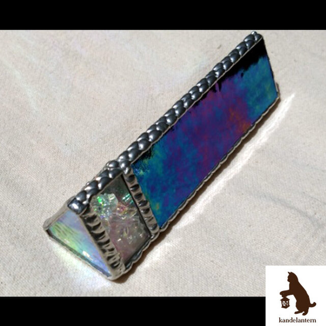 万華鏡(三角形のオーロラA)ステンドグラス kaleidoscope【送料