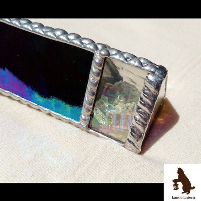 万華鏡(三角形のオーロラA)ステンドグラス kaleidoscope【送料