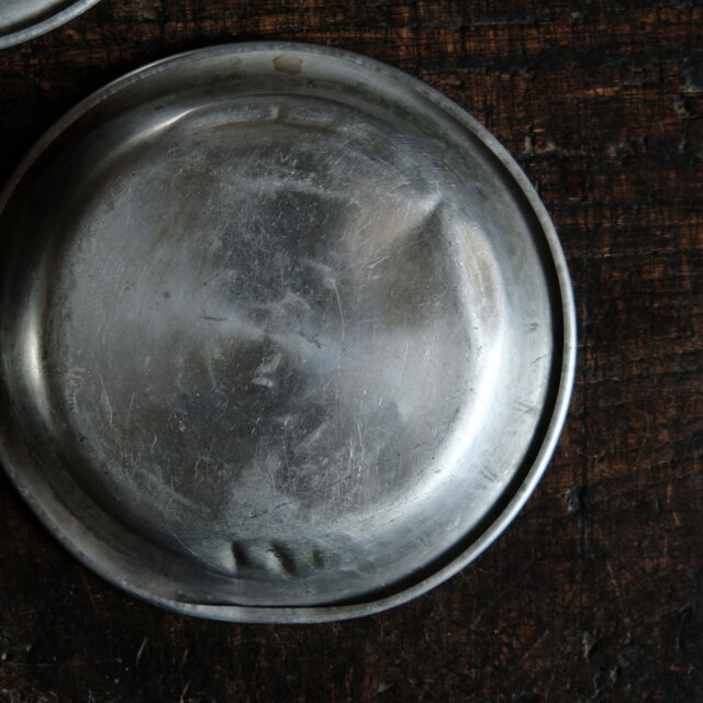 味のあるお品物◇昭和期のアルミ小皿3客セット antiques ブロカント