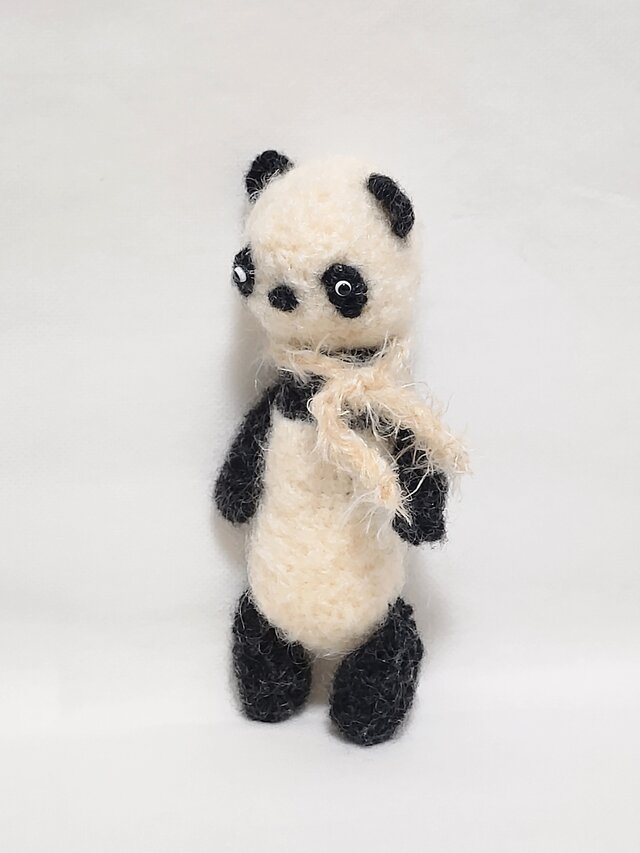 白 パンダちゃん＆トイプーちゃんあみぐるみ 白 パンダちゃん