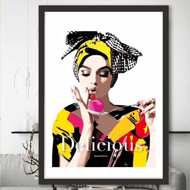 ガールズポップ　送料無料 　イラスト　たのしくなるお部屋へ　ポスター　アートポスター　アートsei検索新着順　3420