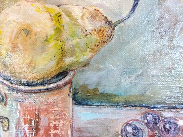 アンティーク品　絵画　油絵　トマト 75 絵画 油彩 油絵 風景画 K.Nakayama作 M.FUJI 赤富士の通販 by