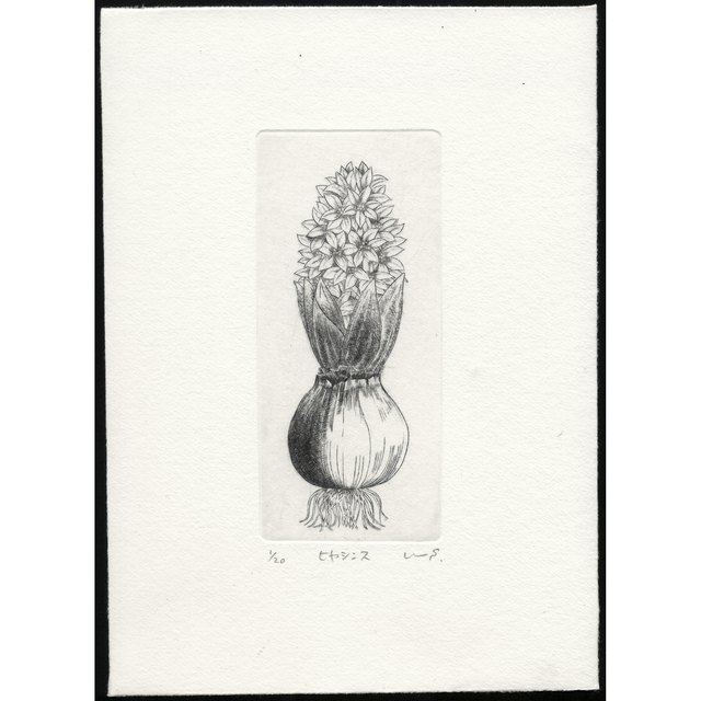 銅版画「ヒヤシンス」