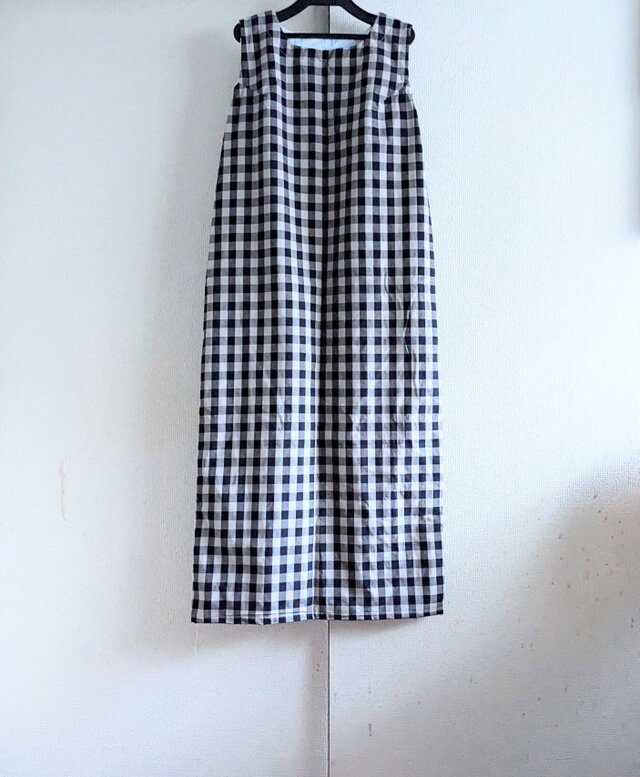 チェックのワンピース