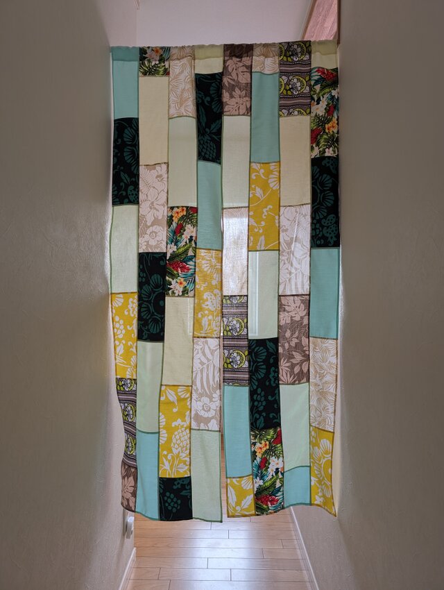 専用 6枚組）☆インド綿☆「パッチワークのれんOH85・150」 専用 6枚