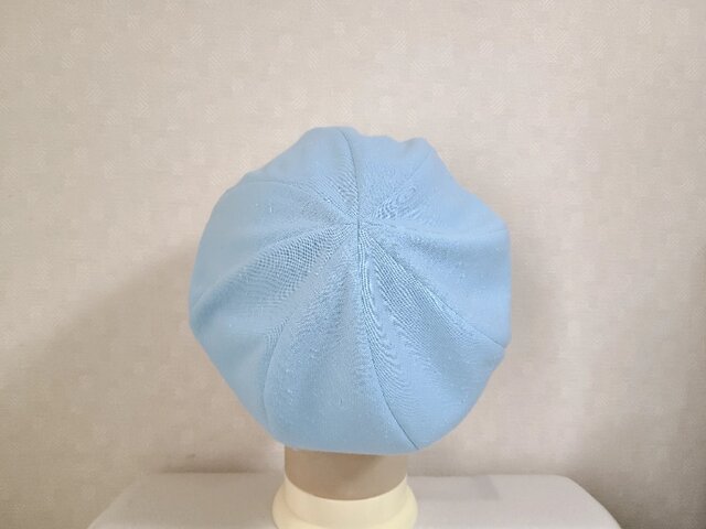 魅せる帽子☆ポコポコ織りが可愛いキャスケット～スカイブルー | iichi