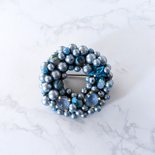 Blueのブローチ（K1224)