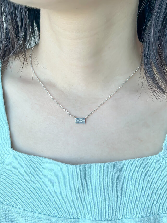 Rver necklace -Landscape- /リバーネックレス 横長 〜Designed by Hanauta〜