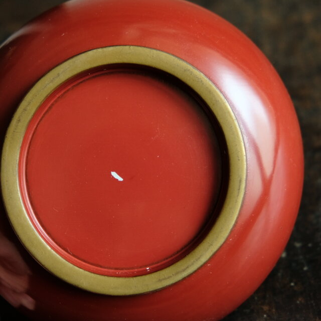 赤で素敵◇時代物 漆芸蓋付碗 漆器 骨董・antiques 古民家 古道具 明治