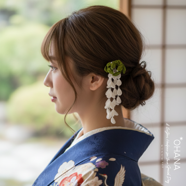 つまみ細工 髪飾り 成人式 和婚 結婚式 卒業式 七五三 和装 振袖 袴