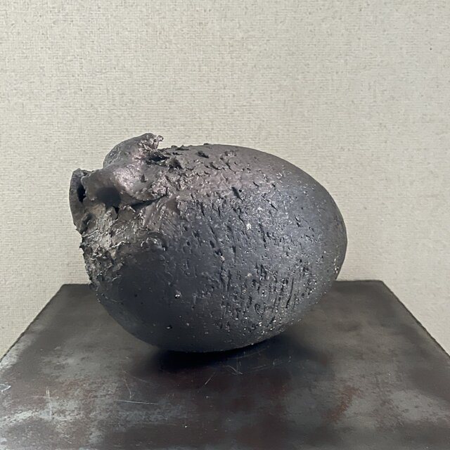 オブジェ　黒釉　Genesis No.1