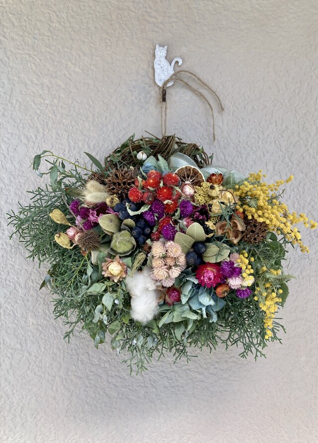 母の日　森の実の物リース2