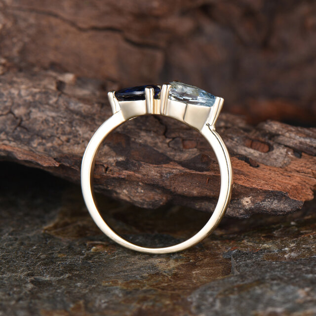 天然アクアマリンリング サンタマリア」K18ホワイトゴールド 天然アクアマリン 天然