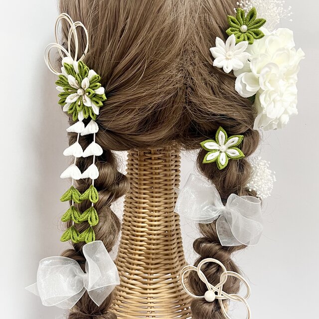 つまみ細工 髪飾り 成人式 和婚 結婚式 卒業式 七五三 和装 振袖 袴