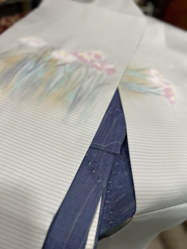正絹 絽塩瀬 杜若染なごや帯 アップサイクル品 | iichi 日々の暮らしを