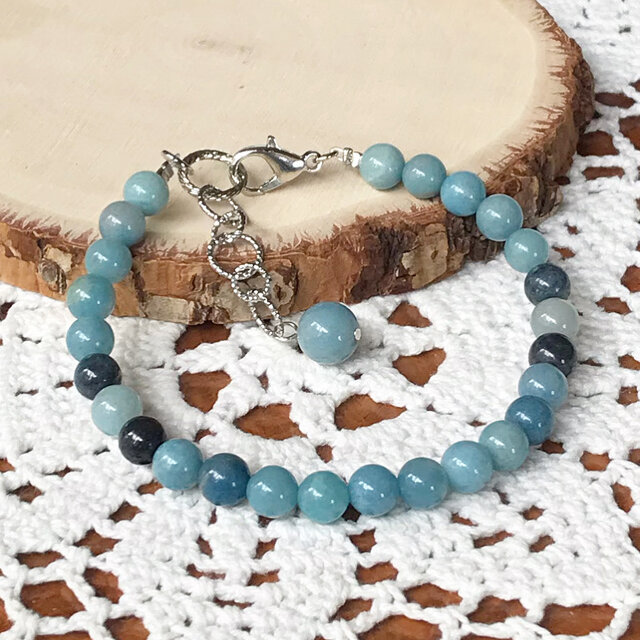 トロレアイト 天然石 ブレスレット | iichi 日々の暮らしを