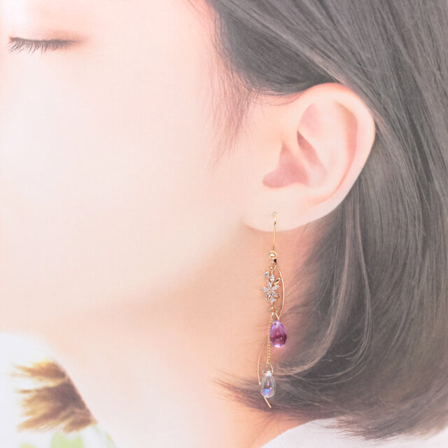 PLUIE＊ピアス　nacht ピアス - PLUIE：プリュイ / ユエリーニュ 『公式』web