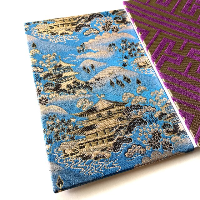 金運爆上げ　現在ありません！高野山専用　御朱印帳入れ　京織物 Amazon.co.jp: 高野山金剛峯寺 御朱印帳 高野霊木使用 蓮華寺 見開き