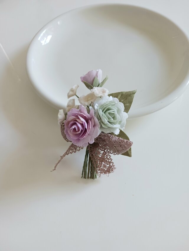ハンドメイド布花　小さいな薔薇 ハンドメイド布花 小さいな薔薇