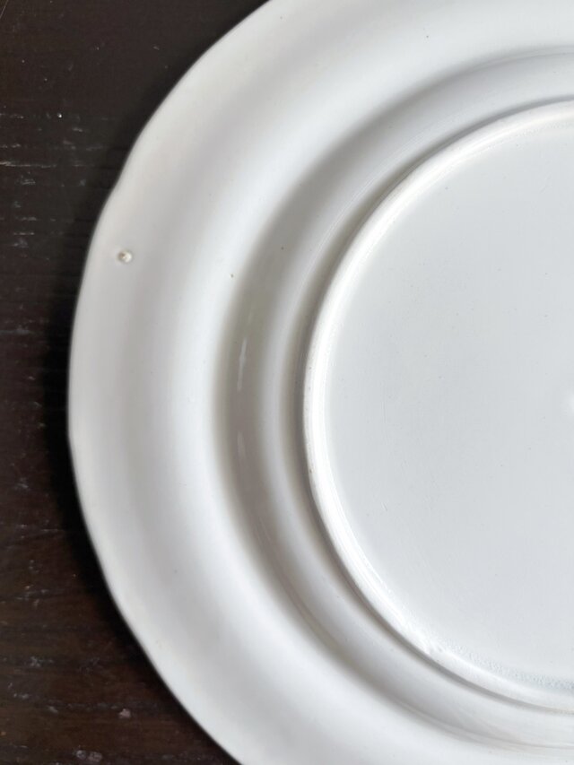 クレイユモントロー クレイユエモントロー グリザイユ デザート皿 平皿