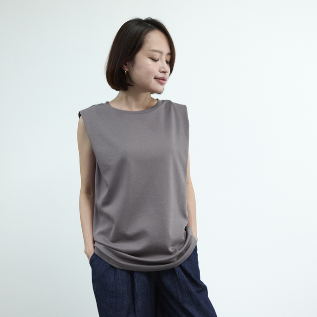 柔らかストレッチ 大人のTシャツ ボックスシルエットT