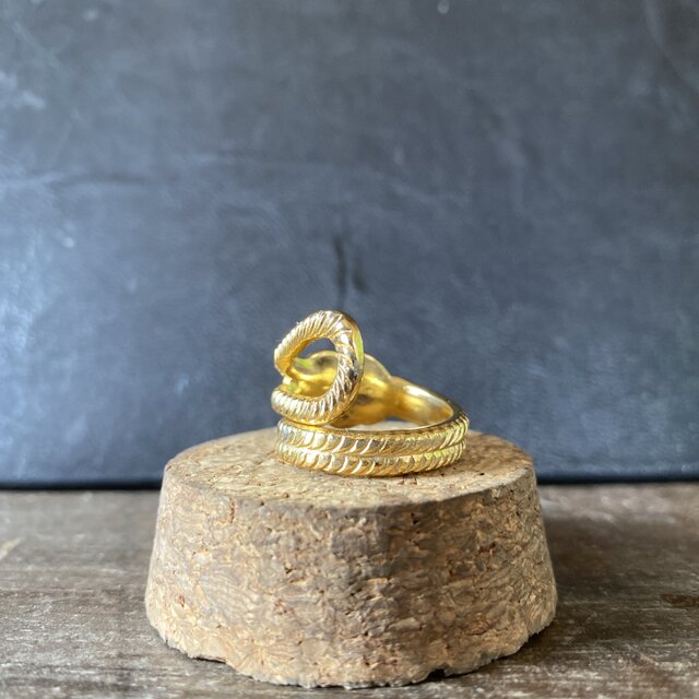 ハンドメイドリングno.150 シルバーアクセサリー スプーンリング