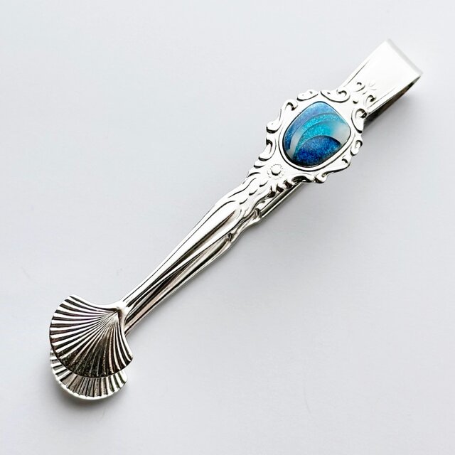 アンティークシュガートング【Marine Blue】 七宝焼のシュガー