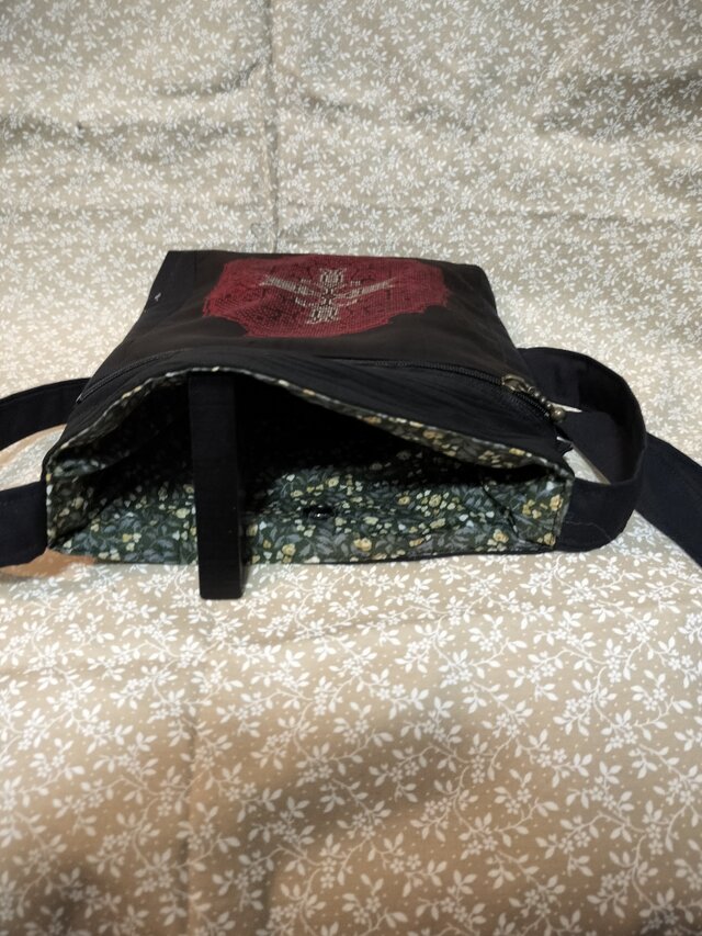 大島ポケット・サコッシュ・正絹