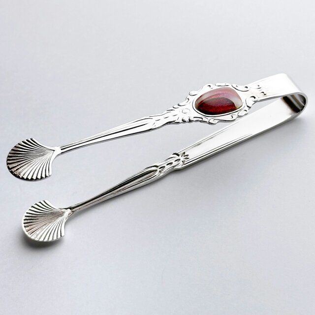 純銀アンティークシュガートング