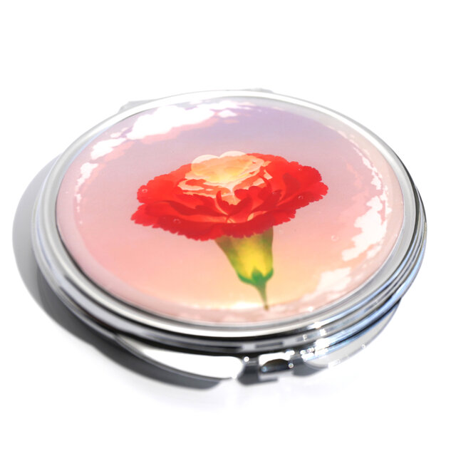 色あせないカーネーション｜コンパクトミラー「ずっと」