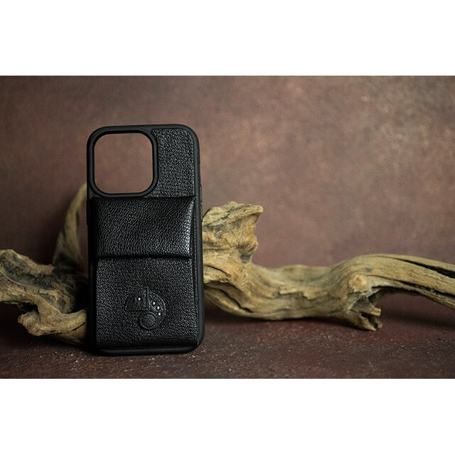 88色からオーダー可！！ カメレオン デザイン / ヤギ革 財布機能付き iPhoneケース