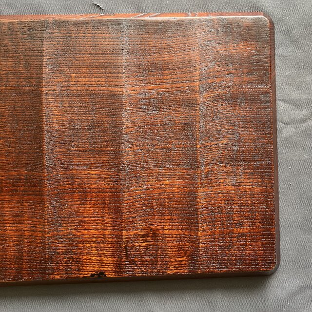 欅拭漆我谷盆(けやきふきうるしわがたぼん)折敷トレイ wagata №8702