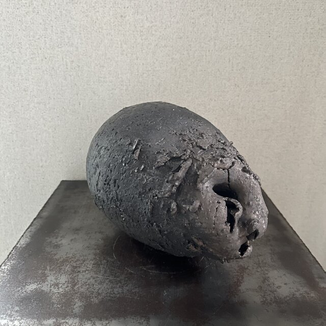 オブジェ　黒釉　Genesis No.4