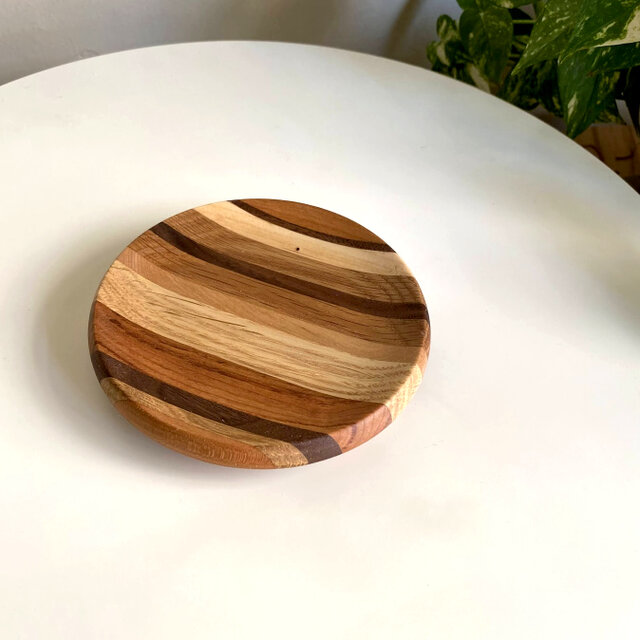 限定お買い得商品 ハンドメイド寄木小皿 食器