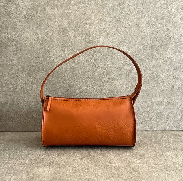 ドラムワンハンドルバッグ コニャック イタリアンレザー ＜F＞ | iichi