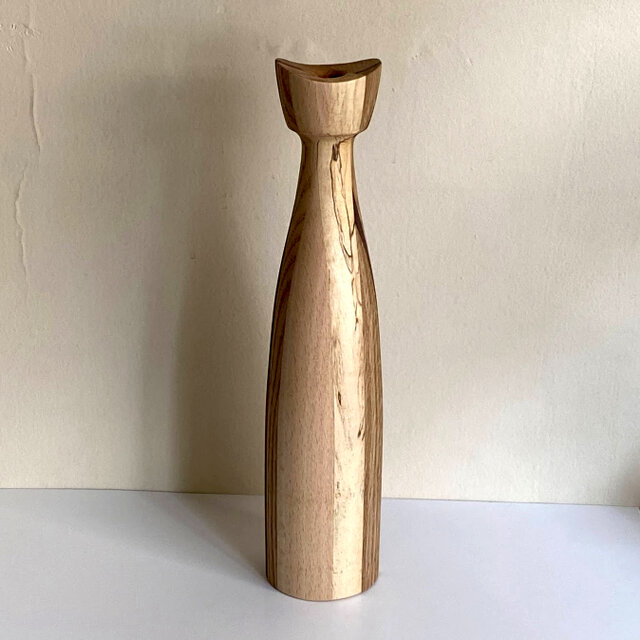 寄せ木の一輪挿し