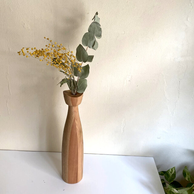 寄木細工　一輪挿し　花瓶 Amazon.co.jp: 箱根 寄木細工 花瓶 一輪挿し 無垢 木工芸