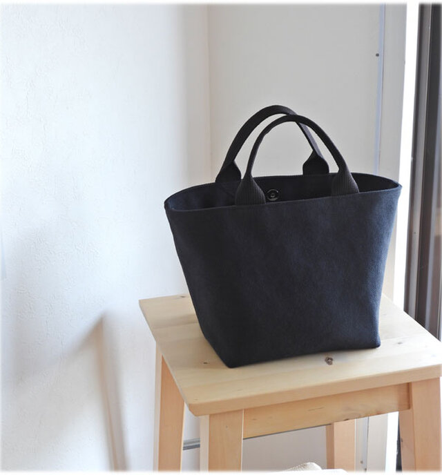 キャンバスミニトート　ブラック（ 限定生地 ）