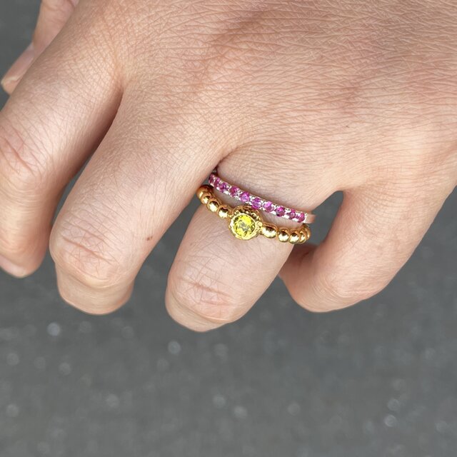 ルビー ハーフエタニティ 0.39ct シルバーSV925リング | iichi 日々の