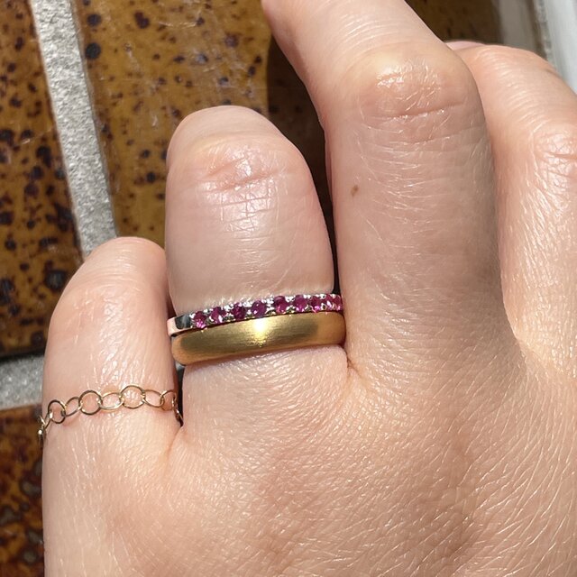 ルビー ハーフエタニティ 0.39ct シルバーSV925リング | iichi 日々の