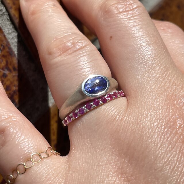 ルビー ハーフエタニティ 0.39ct シルバーSV925リング | iichi 日々の