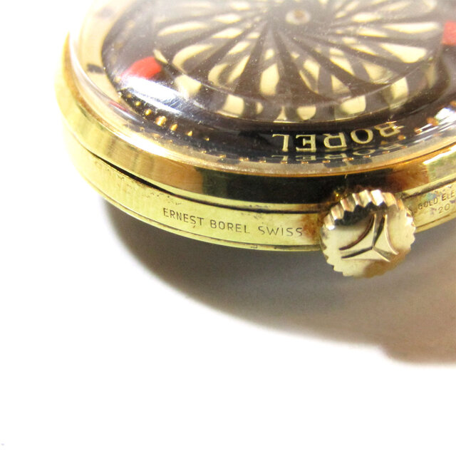 60s Vintage ERNEST BOREL Cocktail Pendant Watch Necklace
