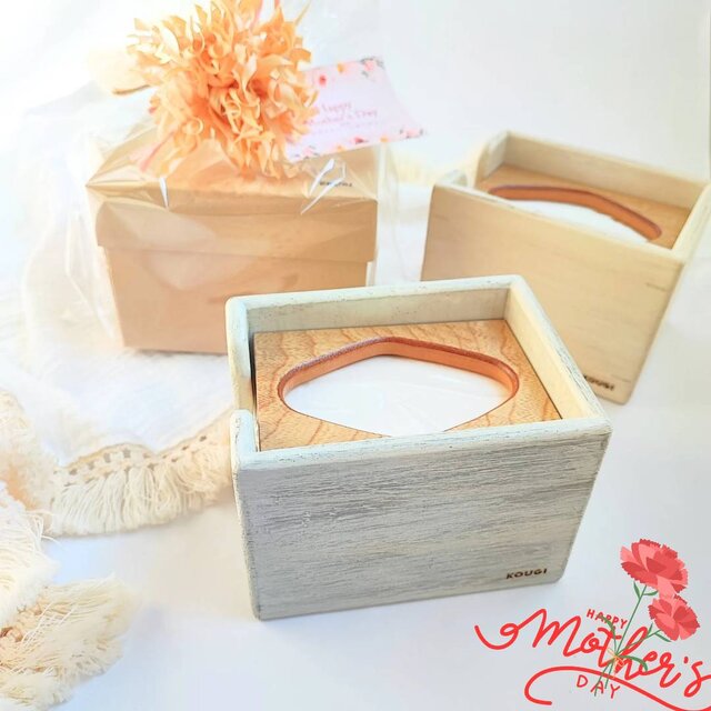 【送料無料】母の日ギフト【ティッシュケースとアロマ】ポケットティッシュケースとひのきのアロマset
