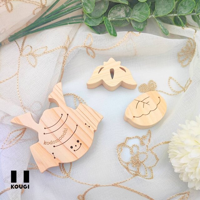 【こどもの日】ひのきのオブジェ☆こどもの日・兜飾り・名入れ