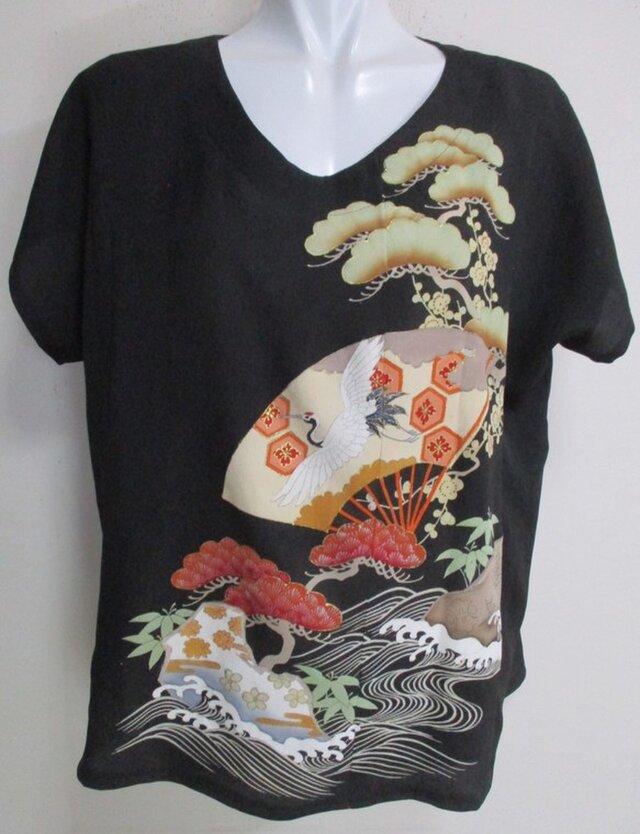 ８２２４　色留袖で作ったプルオーバー　＃送料無料