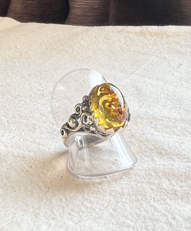 バルディックアンバーのリング【hr246】