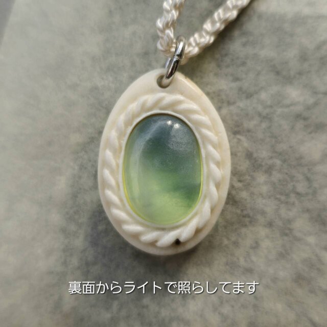鹿の角 グアテマラ翡翠のシャーマンネックレス 鹿の角 グアテマラ翡翠のシャーマンネックレス | 鹿角工房