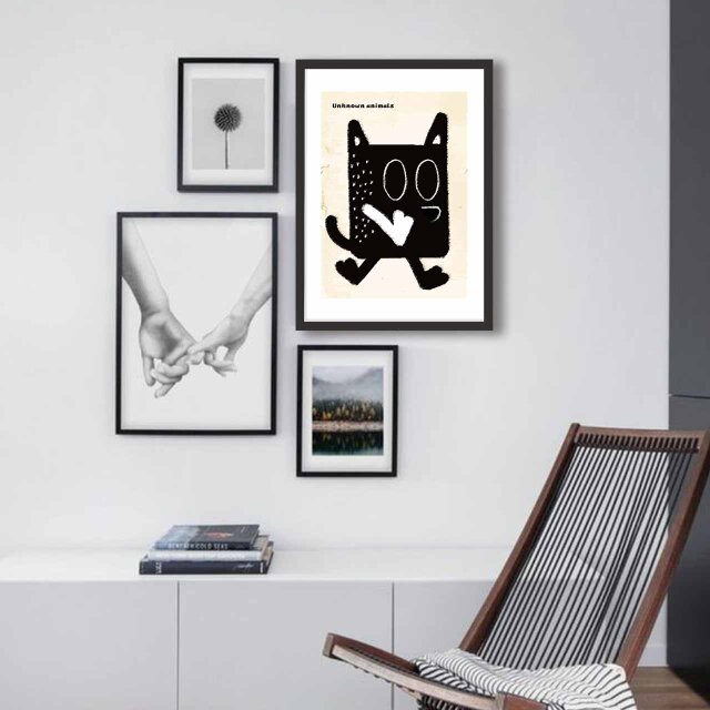 ポップアート 動物 送料無料 イラスト A4〜A0 ポスター アートポスター